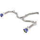 aFe Takeda 20-21 Kia Forte GT 1.6L (t) 3in to 2.5in SS Axle-Back Exhaust System w/ Blue Flame Tips