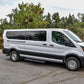 Westin Ford Transit Van 150/250/350 (Single 54in Pass Door) Grate Steps Running Boards - Tex. Blk