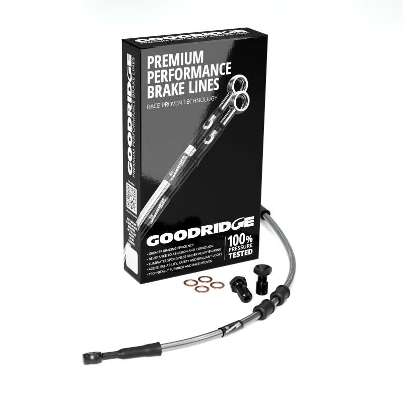 Goodridge 15-16 HD FLTRU Road Glide/CVO -2in Clutch Line Kit - Clear