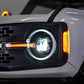 DV8 Offroad 2021-2025 Ford Bronco Black Headlights