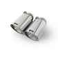 Remus Stainless Steel 102mm Angled Straight Cut Chrome w/Adj Clamp Tail Pipe Set (Pair)