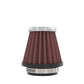 K&N Universal Chrome Filter-Round Tapered-1.688in Flange ID x 2in Top OD x 3in Base OD x 2.75in H