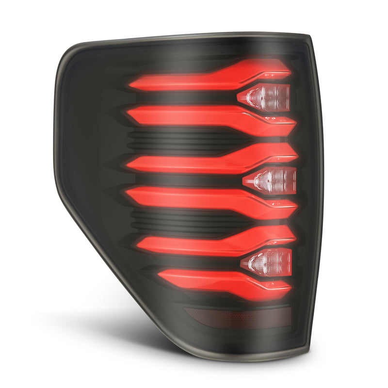 AlphaRex 09-14 Ford F150 LUXX LED Tailights - Black/Red Housing