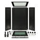 Westin 2024 Toyota Tacoma DC 6ft. Bed Aluminum Bed Topper Black - BOX 1 & BOX 2 (COMPLETE KIT)