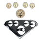 Autometer Antique Beige Direct Fit Dash Kit 55-56 Chevrolet (1 x 3-3/8in. / 4 x 2-1/16in.)