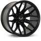Vossen VFX-03 20x10 - 8x180 - ET18 - Super Deep - 124.3 - Satin Black Wheel