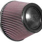 K&N Universal CarbonFiber Filter 6in Flange / 7-1/2in OD-B / 5-1/8in OD-T / 5in H