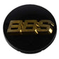 BBS Center Cap 70.6mm Black/Gold (3-tab) (56.24.080)