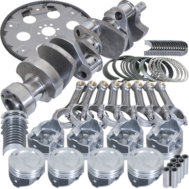 Eagle Chevy LT1350 1Pc 3.750in Crank 5.700in I-Beam Rods 4.030in Pistons 168 Tooth FP Bal Assembly
