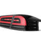 AlphaRex 12-21 Tesla Model S LUXX-Series LED Tail Lights - Black/Red