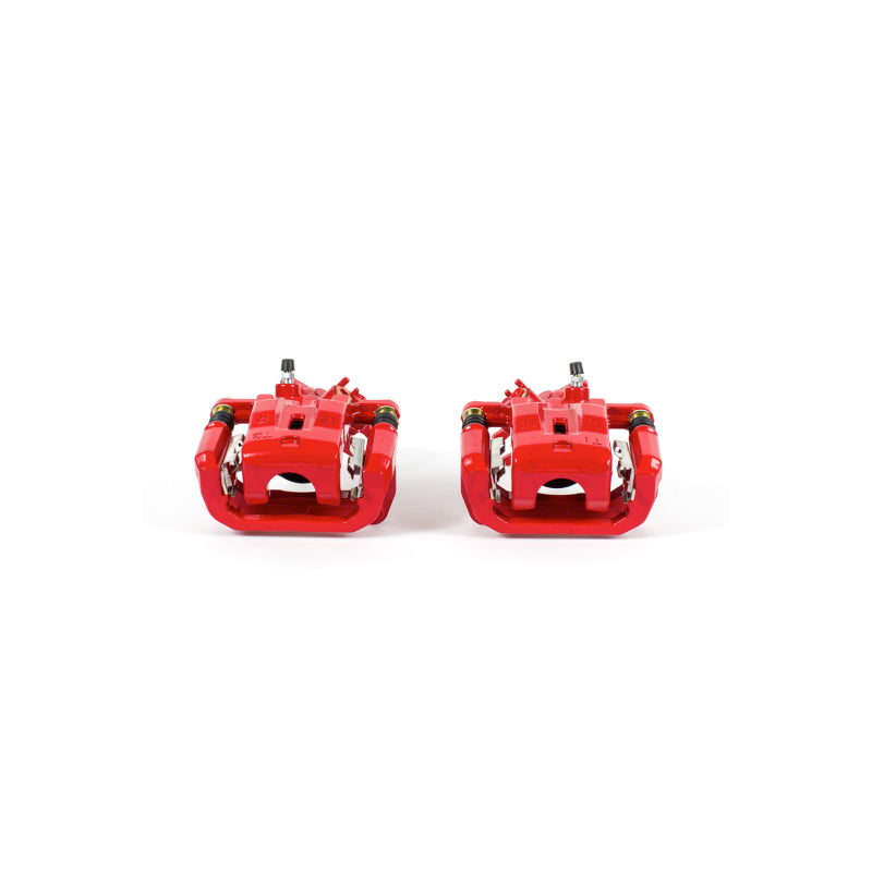 Power Stop 04-10 Mazda RX-8 Rear Red Calipers w/Brackets - Pair