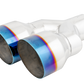 MBRP Burnt End Tip 2.5 ID Dual 4 OD Out 9.55 length Single wall 304 Stainless Steel Pass Side