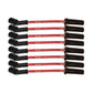 Moroso GM LS/LT 8.5mm Ultra 40 9.75in Long Wire Set w/o Alum Heatshield - Red