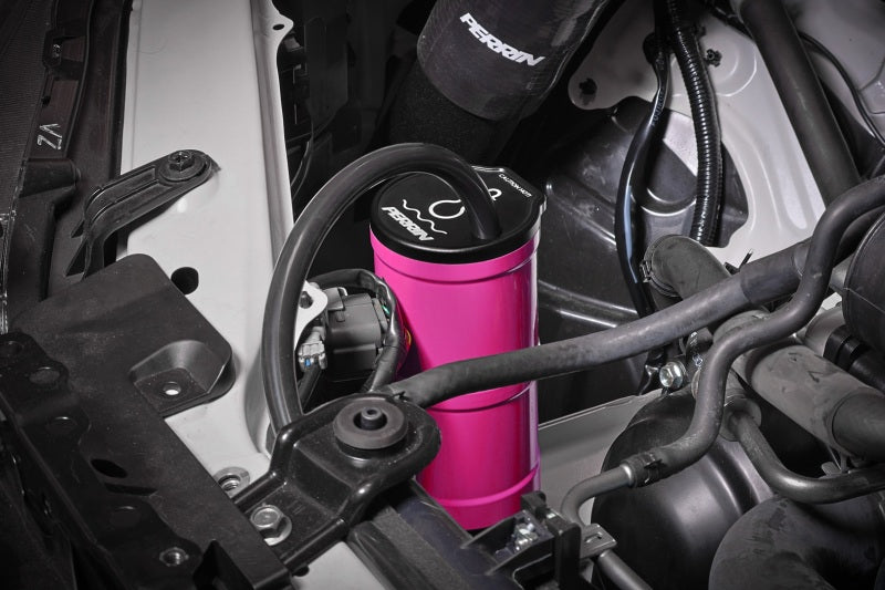 Perrin 13-25 Subaru BRZ / 04-21 Subaru STI / 02-25 Subaru WRX Coolant Overflow Tank - Hyper Pink