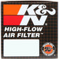K&N Universal Rubber Filter 2.125in Flange ID 3.5in Base OD 3.5in Top OD 5in Height