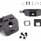 Rugged Ridge 20-24 Jeep Gladiator Wingmate Tire Mount & Camera Relocation Kit - Tex. Blk