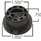 Ridetech Delrin Control Arm Single Bushing (2in Large OD / 1.5in Small OD / .750in ID / 1.00 OAL)