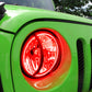 Oracle 07-17 Jeep Wrangler Surface Mount LED Headlight Halo Kit - Red