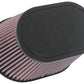 K&N Universal Rubber Filter 6.25in x 4in Oval FLG / 7.375in x 5.5in Base / 6.25in x 4in Top / 5in H
