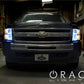 Oracle 07-13 Chevrolet Silverado LED Round Style Headlight Halo Kit - Red