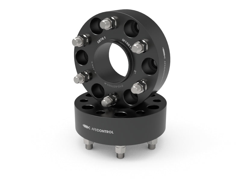 afe aFe CONTROL Wheel Spacers Chevrolet 1500 19-25 6x5.5mm CB 78.1mm 2 IN Thickness