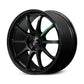 Gram Lights 57NR LIMITED II 18x8.5 +45 5-120 Semigloss Black Wheel w/ Black Cap/Stickers/Air Valve
