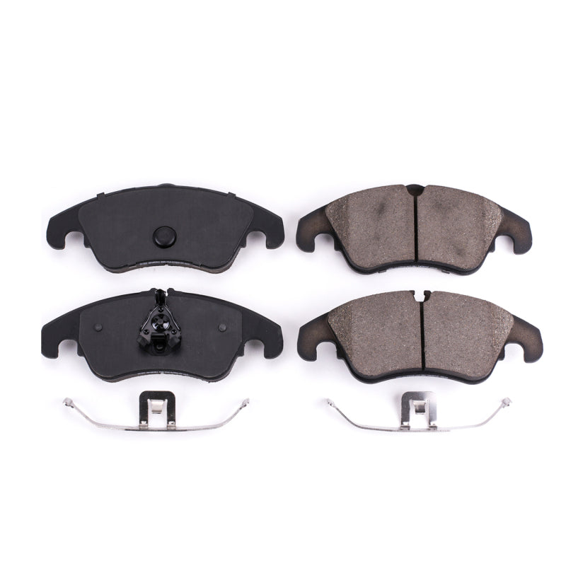 Power Stop 10-16 Audi A4 Front Z17 Evolution Ceramic Brake Pads w/Hardware