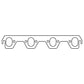 Cometic Ford 302/351 Small Block V8 .094in HTG Exhaust Manifold Gskt Set-1.750in x 1.250in Oval Port