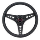 NRG All Aluminum Steering Wheel 330mm - Heart Cut Out- Ergonomic Grip- Anadized Black