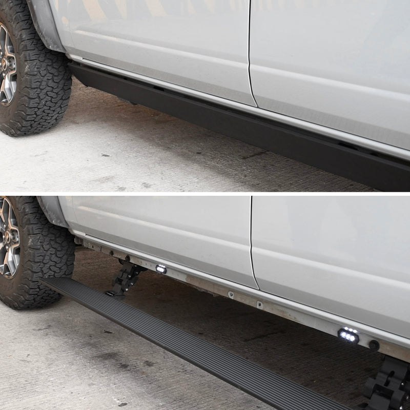 Go Rhino 19-23 Ram 1500 Crew Cab 4dr E-BOARD E1 Electric Running Board Kit (No Drill) - Tex. Blk