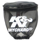 K&N DryCharger Air Filter Wrap - Oval Straight - Black