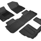 3D MAXpider 2017-2020 GMC Acadia Kagu 1st & 2nd & 3rd Row Floormats - Black