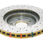 DBA 8/98+ Nissan Skyline R34 GTT Front Crossdrilled Slotted 4000 Series Rotor