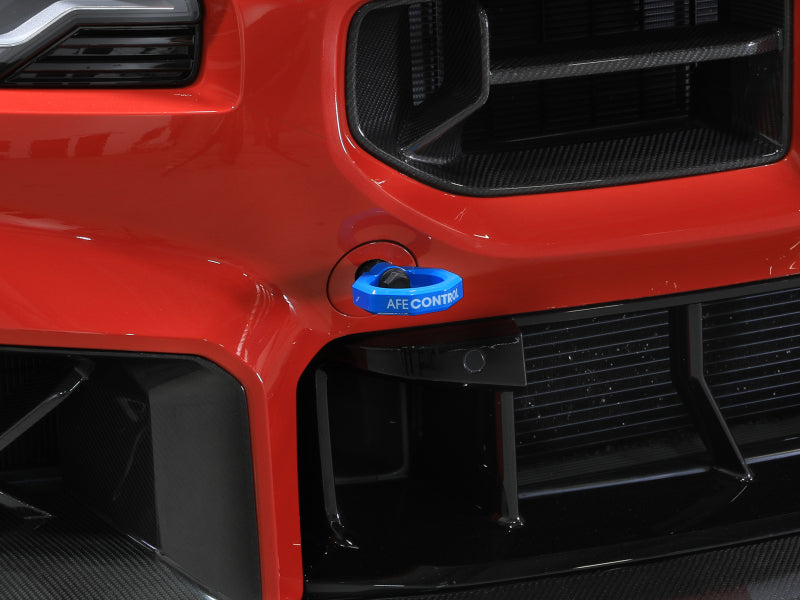 aFe 23-25 BMW M2 (G87) CONTROL Front / Rear Tow Hook - Blue