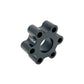 Torque Solution 01-04 Chevrolet Corvette C5 (78mm) w/ 12mm Bolts Billet Driveshaft Flex Disc - Black