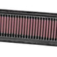 K&N Replacement Panel Air Filter for Renault 04-13 Modus/04-14 Twingo/Clio/09-12 Dacia Sandero