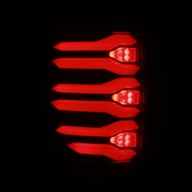 AlphaRex 09-14 Ford F150 LUXX LED Tailights - Black/Red Housing