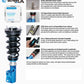 Cusco Street Zero-A Coilovers Full Height Adjustable Pillowball 98-01 Mitsubishi Evolution 5, 6