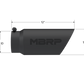 MBRP Universal Tip 5 O.D. Dual Wall Angled 4 inlet 12 length - Black Finish