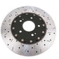 DBA 00-05 Mitsubishi Evo 5/6/7/8 / 06-08 Evo 9 Black Front Drilled & Slotted 5000 Series
