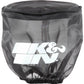 K&N Black DryCharger Round Straight Air Filter Wrap 4.5in ID x 4in H