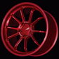 Advan RZ-DF2 for Porsche 20x9.0 / +56 Offset / 5-130 / 71.6mm Bore / Racing Candy Red
