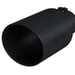 MBRP Universal Tip 8in OD Rolled End 5in Inlet 18in Length T304 - Black