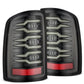 AlphaRex 07-13 GMC Sierra 1500/2500HD/3500HD Luxx Series LED Tail Lights - Alpha Black