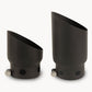 Go Rhino 08-16 Ford F-250/F-350 Super Duty Exhaust Tip - Black - 2 Tips Set - ID 4in x OD 5in