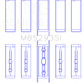 King GM 294/325/345/364CI 4.8/5.3/5.7/6.0L L20/LS1/LS2/LS4/LS6 (Size 040) Main Bearing Set