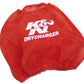 K&N Round Tapered Drycharger Air Filter Wrap Red 7.5in Base ID / 4.5in Top ID / 6in Height