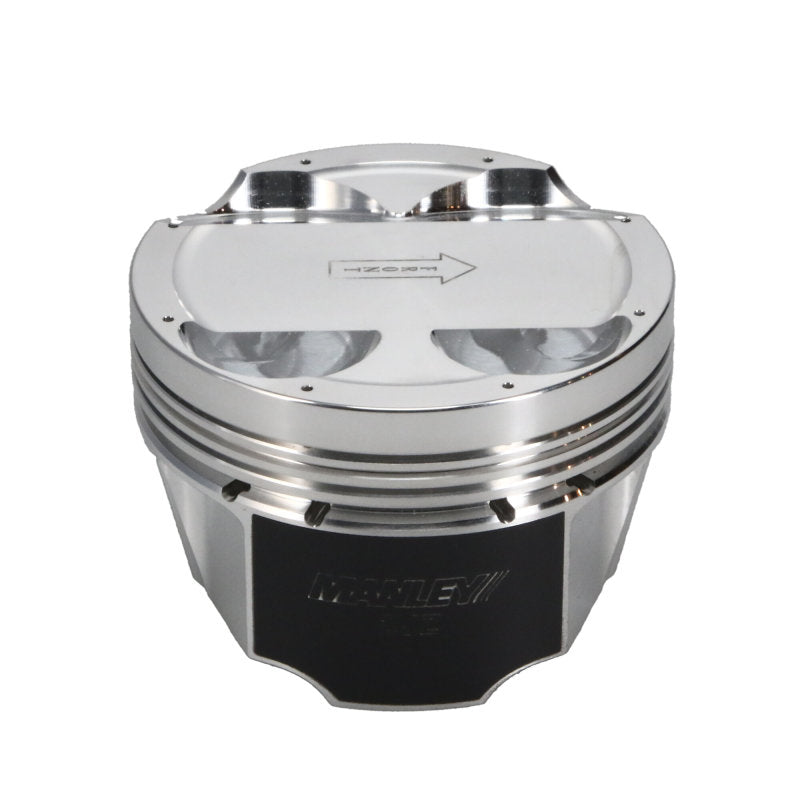 Manley Toyota 2JZGTE 86.25mm Bore +.25mm Oversize -1cc Dome 10:1 CR Turbo Tuff Piston Set w/ Rings