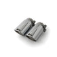 Remus Stainless Steel 84mm Angled Rolled Edge Chrome w/Adj Clamp Tail Pipe Set (Quad Tips)