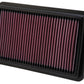 K&N Replacement Air Filter 10.188in O/S Length x 6.375in O/S Width x 1.063in H for 12 Honda Civic Si